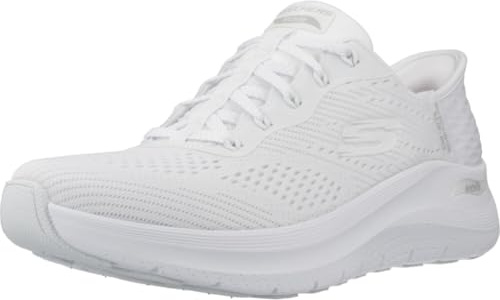 Skechers Women's Arch Fit Easy Chic Trainer, White, 7 UK