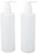 Lot de 2 bouteilles de rechange pour chauffe-huile de massage, pompes à shampooing rechargeables de 250 ml, distributeur de bouteilles vides pour chauffe-lotion