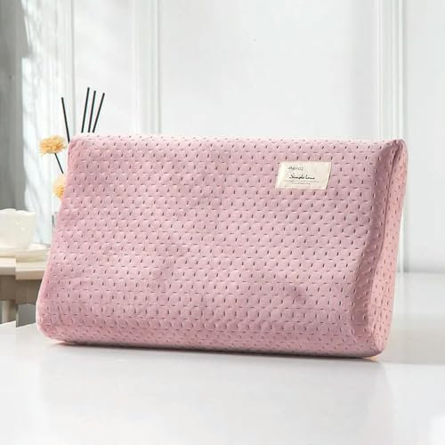 HEIYA Kissenbezug aus Baumwolle/Polyester, Einfarbig, 40x60cm, Memory-Schaum, orthopädischer Latex, Zuhause, Home