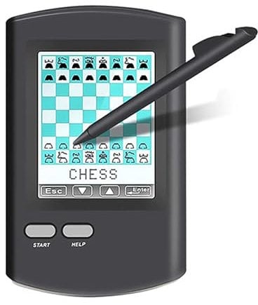 PLSGKF Mini Ajedrez Electronico Inteligente,Ajedrez TáCtil Juego Hombre-MáQuina MúLtiples Formas De Jugar,Ajedrez PortáTil HD PortáTil Partida De Un Jugador contra El Ordenador