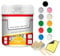 Quick-Dry Anti-Slip Water-Based Floor Paint, 500G Anti-Slip Concrete Paint, Interior/Exterior (Red)
