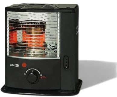 Briconess.com Poêle à combustible 2,2 kW en acier 43 x 29 x 45 cm avec capacité réservoir 4 l