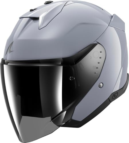 Shark Skwal i3 Jet Dark Shadow Jet Helmet, light gray, M (57/58)