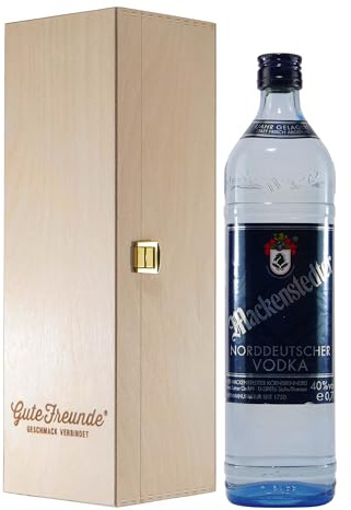 Mackenstedter Norddeutscher Vodka mit Geschenk-Holzkiste