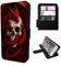 Dragon Skull Wallet Phone Case Flip Cover Compatible with iPhone SE 7 8 X XR 11 12 13 14 15 16 16E Plus Mini Pro Max – Mystical Blue Dragon, Faux Leather Fantasy Case with Card Slots, Shockproof