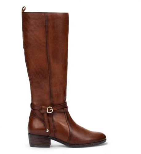 Infinity Donna classici Altezza del ginocchio Cuero Marrone Pelle Stivali - Daroca