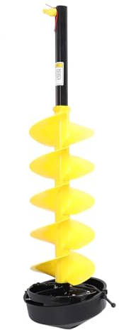 NDNCZDHC Eisbohrer, 550 U/min Geschwindigkeit, erreicht 85 cm/33,5 Zoll Länge, Aluminiumlegierung, Hartlegierungsbohrer zum Eisfischen