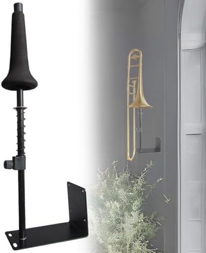 Messing-instrumentenaufhänger, an Der Wand Montierter Posaunenständer, Länge 44 Cm, Hochdichter Eva-schaum, Ausstellungshalterung für Bühne, Live-konzert, Aufnahmestudio, Schule, Zuhause