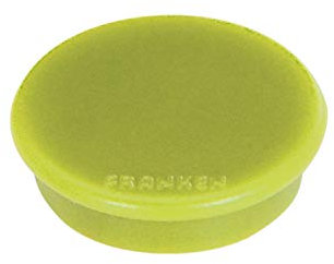 FRANKEN Magnete MagFun®, Haftmagnete, rund, 32 mm, 10 Stück, hellgrün, HML30 19