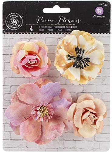 Prima Marketing Watercolor Maulbeer-Papier Flowers-Rose Quarz