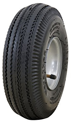 Marathon 20011 Pneumatic 4.10/3.50-4” Tire and Wheel Assembly, Replacement Hand Truck and Utility Tire