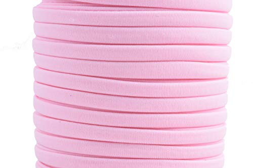 KONMAY 5.0mm 18.2 Meters Elastic-Kordel, Elastisch Band Zum Nähen und Handwerk, Gummikordel, Hutgummi, Pink