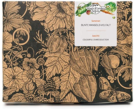 Colorida selección de Acelgas - Set de regalo de semillas con con 3 hermosas y coloridas variedades de acelga