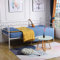 DORAFAIR Klassisch Bettsofa Schlafsofa für Kinderzimmer Gästezimmer,Einzelbett Single Bett Metallbett Tagesbett,Beige