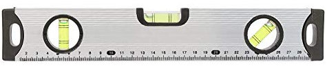 Spirit Level Ruler, 30/60cm Aluminum Alloy Spirit Level Ruler Gauge Measure Tool Magnetic Bubble Level Ruler Measuring Spirit Level Triple Ruler(30cm)