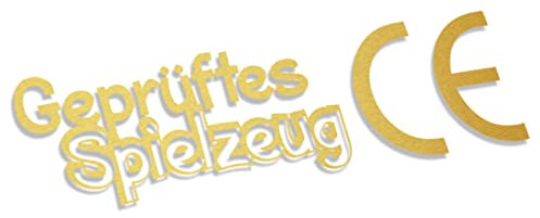Decus Shop GEPRüFTES Spielzeug CE Zeichen XXL 1883 (Gold metallic) // Sticker OEM JDM Style Aufkleber