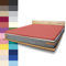 JONA SLEEP Topper-Bezug (180x200 cm) Rot, Topper Spannbettlaken Boxspringbett aus Baumwolle - Öko Tex - Topper Spannbetttuch für einfaches Beziehen (Kirsch, 180 x 200 cm)