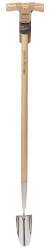 Draper Heritage 99032 Stainless Steel Trowel With Ash Long Handle, Brown