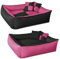 BedDog Max Quattro 2en1, Rose/Noir, XXL env. 120X85 cm,Panier Corbeille, lit pour Chien, Coussin de Chien