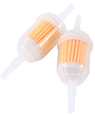 Gas Inline Fuel Filter, 2x Universal Car Motor Petrol Inline Pipe Reusable Fuel Filter 6 8mm Hose Fit for small tractors, lawn mowers, snowmobiles, garden tillers, go karts
