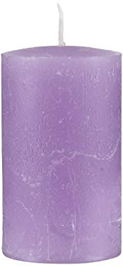 durchgefärbte Rustica Stumpenkerzen pink 100/70 mm, 1 Stück, Rustik Kerzen, Adventskerzen, Weihnachtskerzen