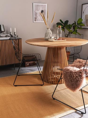 benuta Nest Sisal Naturfaser Teppich Sana - Beige 140x200 cm - Robuster Teppich für Esszimmer & Wohnzimmer - 100% Sisal Naturfaser - Zeitloses Design