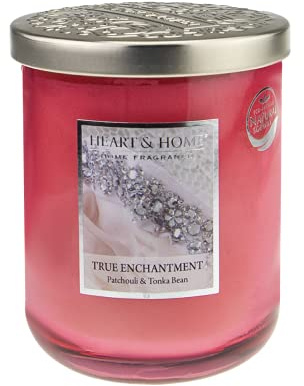 Heart & Home Grosse Duftkerze Wahrer Zauber - True Enchantment- 340g Inhalt: 0,34 Kilogramm Grundpreis (97,03 €/kg)
