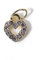 10pcs Sweet 3D Gold Heart Dangle Alloy Glitter Nail Charm Rhinestone Nail Jewelry Pendants Diamond Nail Art Dangle Nail Piercing Charms Alphabet Alloy 3D Nail Art Charm Acrylic Tips