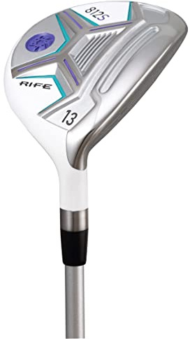 Rife Golf Women's Rife 812s Offset Golf 13 Wood Golf Club, Right Handed Premium Ultra Forgiving Ladies Flex Graphite Shaft with Tour Velvet Grip