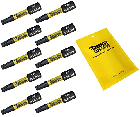 10 x SabreCut SCTP2032_10 32mm T20 TX20 Torx Tamper Proof Security Magnetic Impact Screwdriver Driver Bits Set Heavy Duty