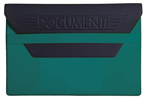 pubblimania PORTADOCUMENTI AUTO MOTO in tam con pattina di chiusura (Verde Scuro)