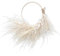 MISNODE 25,9 cm Künstlicher Pampasgras Kranz Frühling Sommer Feder Haustür Kranz Boho Getrocknete Blume Girlande Schilf Kranz für Hochzeit Home Decor Beige