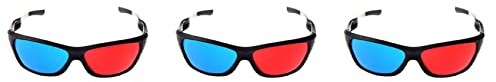 Pavewood 3X Red-Blue/Cyan Anaglyph Simple Style 3D Glasses 3D Game (Extra Upgrade Style)