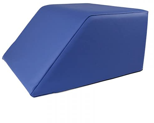 Stufenlagerungswürfel mit Schräge, Bandscheibenwürfel, Lagerungswürfel, mit viskoelastischer Schicht Farbe Blau