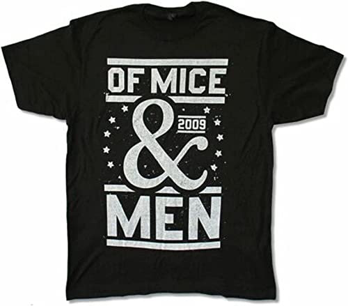 metter Mice & Men Stars T Shirt Ampersand Logo Music Band Black 3XL