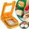 Sandwich Cutter and Sealer, Sandwich Molds Cutter and Sealer, Uncrustables Sandwich Maker for Kids Lunch, Sandwich Cutter and Sealer Square Set (Yellow(Square))