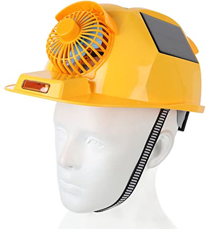 Smart Construction Hard Hats With 2 Solar Fan, Solar Fan Helmets For Men Bdz19O Removable Lining Helmet, Ventilated Breathable Hard Hat, Helmets, For Men With 2