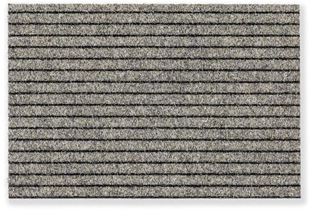 Fußmatte für eingelassene Rahmen im Eingang - Beige 40 x 60cm (Rechteckig) | Hohe Fussmatte aussen & innen Schmutzfangmatte sehr strapazierfähig 0,22cm hoch robuste Türmatte langlebig Made in Germany