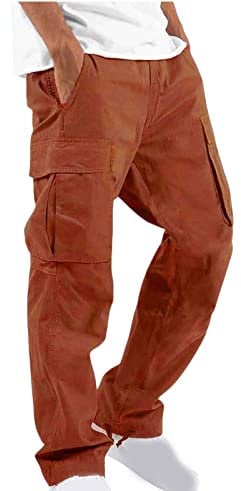 Cargohose Herren Baggy Jogginghose Herren Baumwolle Weit Arbeitshose MäNner Leicht Hosen Herren Sporthose Mehrere Taschen Freizeithosen Stretch Wanderhose Sommer Cargo Wasserdichte Outdoorhosen