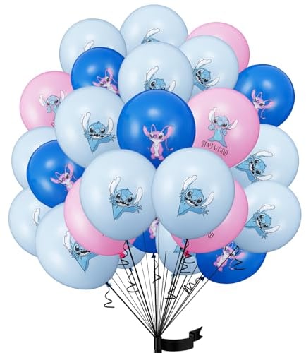 30 pcs Kindergeburtstag deko Ballon luftballon stitch geburtstag | geburtstagsdeko jungen, Happy Birthday Dekoration Luftballons