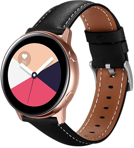 BYISYUE Leder Ersatzarmband für Ticwatch Pro 3/Pro 3 Ultra GPS/GTX/E2/S2, 22mm Sport Armband Uhrenarmband, Armbänder für Coros Pace Pro/Pace 3/Apex 2 Pro/Apex Pro/Apex 46mm