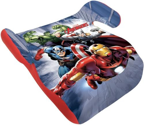 Tataway i-Size Kindersitz/Autositz, ECE R129/03, Sitzerhöhung für Kinder 126-150 cm, Kindersitzerhöhung Ergonomisch & Leicht, (ca. 22-36 kg) - (ca 6–12 Jahre) (Avengers)