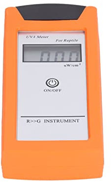 UVA-Messgerät, 3,5-Bit-LCD 0,4 UVA-Messgerät, UVA-Solarlampentester Zoll Hoch 3,0 Messwerte/Sek UVA-Detektor für Spinne für Pogona Vitticeps für Schildkröten Schlange