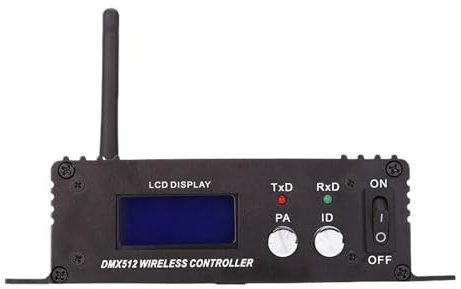 Controlador de DJ, Controlador inalámbrico Dmx 2,4G 512, transmisor, receptor, pantalla Lcd, controlador Dmx, repetidor, luz de discoteca, controlador de luz par LED