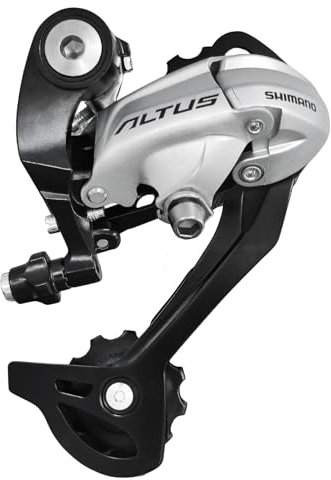 Schaltwerk Altus RD-M370 Fahrrad-Schaltwerk, 9-Gang-Direktmontage für Mountainbikes, Rennräder (Silber)