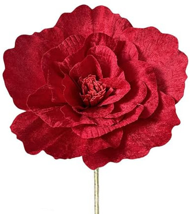 Fiori di Rosa Enormi Fiori Artificiali Peonia di Velluto Fiore Finto Rosa Fatta a Mano Creativa (40 centimetri)