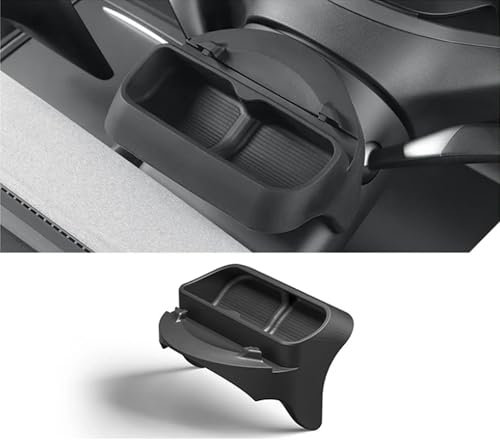 TOPABYTE Support de Téléphone pour Tesla Model Y 2020-2024 Model 3 2017-2023 Derrière Le Volant Boîte de Rangement pour Lunettes Console Centrale Organisateur de Lunettes de Soleil