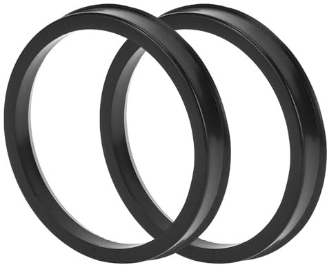 TUCKBOLD Car Wheel Hub Centric Rings Durable Wheels Center Shaft Shock Absorbing Hubrings Black 2 Pcs OD 76.1mm to ID 67.1mm Polycarbonate