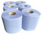 Centrefeed Blue Roll 6 Pack – 50m 2 Ply Paper Tissue Rolls, Professional Blue Paper Towel Roll, Embossed Pattern Paper Hand Towels for Kitchen, Recycled for Workshops, Office, Commercial Use