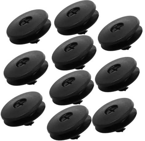 SOLUSTRE 10stücke Kunststoff Fußmatten Halteclips rutschfeste Befestigung Für Auto Teppiche Kompatibel Mit Verschiedenen Modellen Langlebige Robuste Fixierklemmen in Schwarz